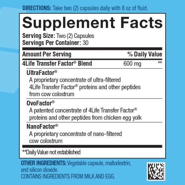 4Life Transfer Factor Tri Factor Formula - Respaldo inmune - Imagen 2